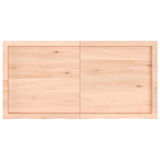 Wall Shelf 120x60x cm Untreated Solid Wood Oak 363578