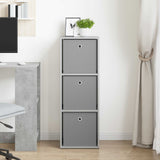 Sideboard with Drawer Concrete Grey 35 x 32 x 99.5 cm 8000567