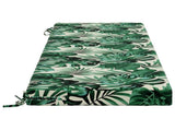 2-Piece Bench Cushions SOEST 2 pcs 100% Polyester Leaf Pattern 950345