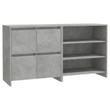 2 Piece Sideboard Concrete Grey Engineered Wood 3098084