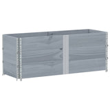 Garden Planter Grey 150x50 cm Solid Wood Pine 3295437