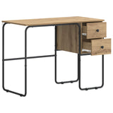 Desk with Storage Artisan Oak 100 x 50 x 75 cm 8008007