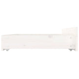 Bed Frame without Mattress with Drawers White Double 3103545