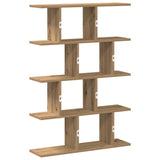 Wall Cube Shelf 12 Compartments Artisian Oak Engineered Wood 860021