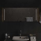 LED Bathroom Mirror Transparent 40 x 10 cm Tempered Glass 42045784