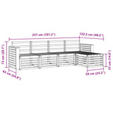 Outdoor Sofa Set 5 pcs Natural 3374654