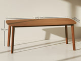 Pine Wood Rectangular Dining Table - Light Brown T3398P377922
