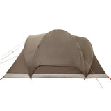 Family Tent Dome 6-Person Brown Waterproof 4009465