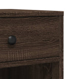 Printer Stand with Wheels Brown Oak 60x40x68.5 cm 840645