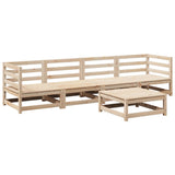 Garden Sofa Set Natural Wood Solid Pine Wood Large 3299279