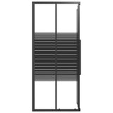 Stripe Shower Cabin ESG 90x70x180 cm Black 151850