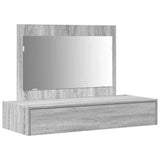 Dressing Table Grey 100 x 40 x 70 cm Engineered Wood 865213