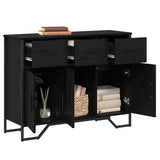 Sideboard with Drawer Black Oak 97 x 32.5 x 74.5 cm 868778