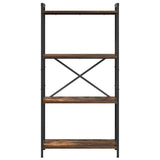 Bookshelf Smoked Oak 60 x 30 x 120 cm Engineered Wood 868391