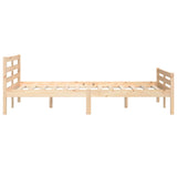 Bed Frame without Mattress Solid Wood 140x200 cm 814819