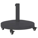 Outdoor Umbrella Base Dark grey 48 x 48 x 32 cm Steel, Concrete 42010016