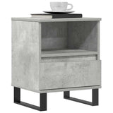 Bedside Cabinets 2 pcs Concrete Grey 40x35x50 cm Engineered Wood 830645