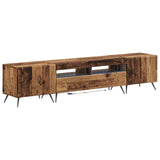 5 Piece LED TV Cabinet Old Wood Engineered Wood 3416930