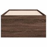 Daybed with Drawers without Mattress Brown Oak 75x190 cm Small Single 3280894