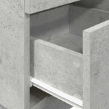 Bedside Cabinets 2 pcs with 2 Drawers Concrete Grey 36x36x68 cm 858585