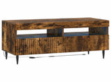 3 Piece LED TV Cabinet Smoked Oak Engineered Wood 3416684