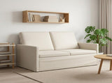 2 Seater Sofa Cream 130 x 81 x 82 cm Velvet 42041062