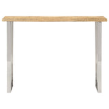 Console Table with Live Edge 105x33x76 cm Solid Wood Mango 372766