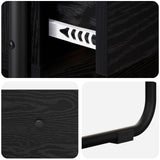 Console Table Black Oak 80 x 40 x 75 cm Engineered Wood 8007545