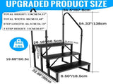 RV Step 3 Step Ladder, RV Step with Handrails, Heavy Duty RV Stairs with Anti-Slip Pedal Hot Tub 91120052