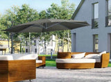 3 x 3 Cantilever Parasol with Cross Base, Garden Umbrella with 360&deg Rotation, Crank Handle and T3398P325264