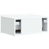 Wall-Mounted Bedside Cabinet 2 pcs White 49 x 34.5 x 24 cm 898276