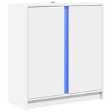Sideboard with LED White 77x34x85 cm Engineered Wood 852131
