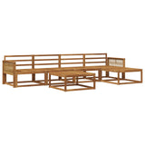 Outdoor Sofa Set 6 pcs Natural Solid Acacia Wood 3382507