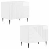 TV Cabinet High Gloss White Engineered Wood 896899