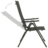 Dining Set Anthracite Aluminium Medium Adjustable Armrests 3070637