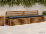 2-Piece Bench Cushions SOEST 2 pcs 100% Polyester Anthracite 949975