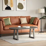 Coffee Table Legs V-Shape 2 pcs Anthracite 38x cm Steel 4012546