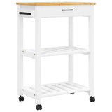 Kitchen Trolley MONZA 60x40x88.5 cm Solid Wood Pine 376093