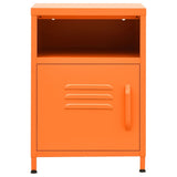 Nightstand Orange 35x35x51 cm Steel 336219