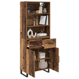 Highboard with Drawer 2 pcs Old Wood Engineered Wood 3415630