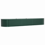 Garden Raised Bed Green 320 x 80 x 44 cm Steel 42008128