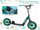 Kids Scooter with Adjustable Handlebar, Children's Kick Scooter with Non-slip Footplate, Rear Brake, T3398P348528