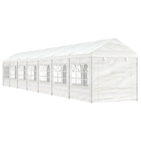 Gazebo with Roof White 15.61x2.28x2.69 m Polyethylene 3155483