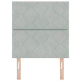 Headboard Height Adjustable Light grey 80 cm Velvet 3337880