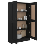 Book Cabinet Black 82.5x30.5x150 cm Engineered Wood 802724