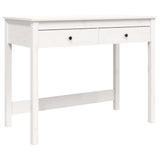 Desk with Drawers White 100x50x78 cm Solid Wood Pine 824644