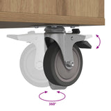 Golf Cabinet with Wheel Plain Artisan Oak 120 x 45 x 98 cm 899478