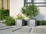 Garden Planter 2 pcs Hexagon 46x40x45 cm Galvanized Steel 851119