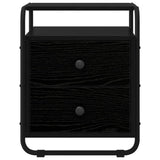 Bedside Cabinet 2 pcs Black Oak 40 x 36.5 x 50 cm 8007624