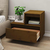 Bedside Cabinets 2 pcs Honey Brown 60x34x51 cm Solid Wood Pine 814381